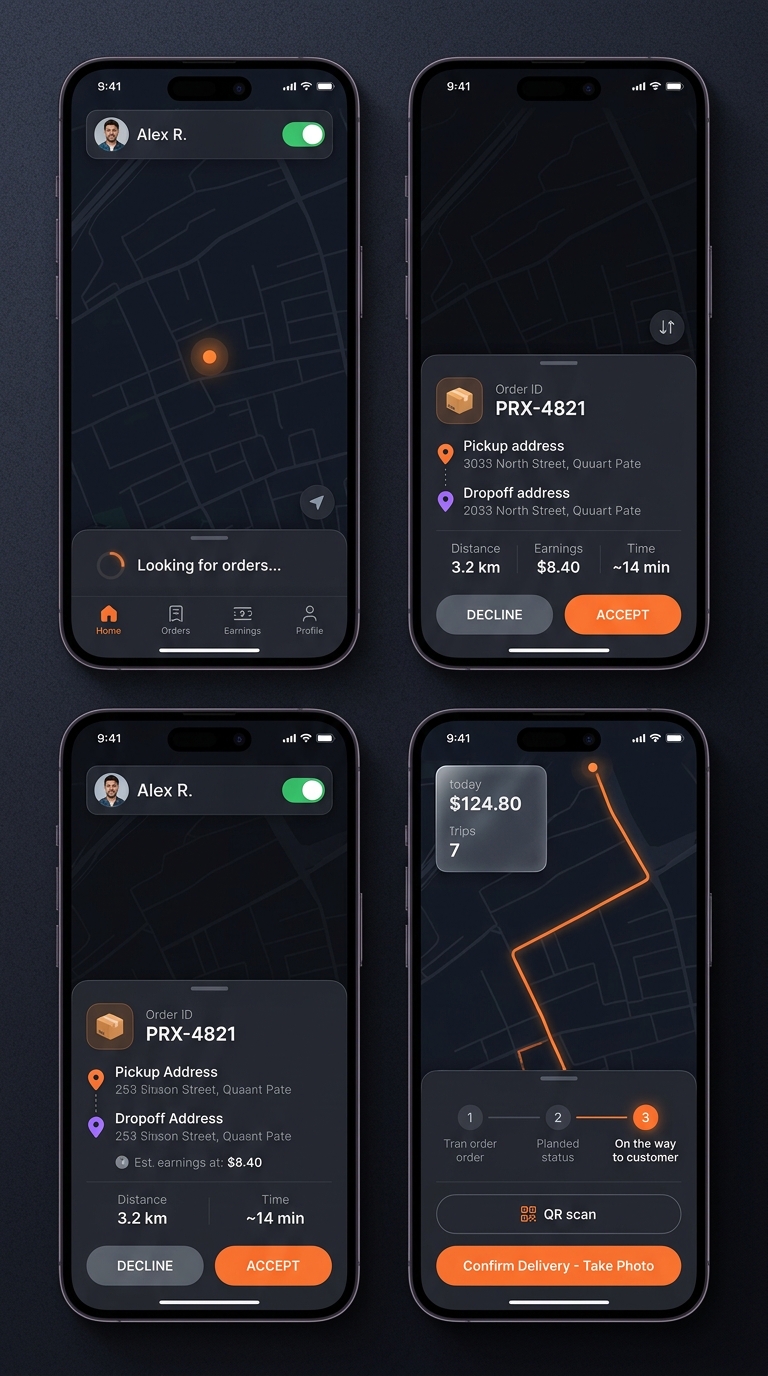 UI app mensajero